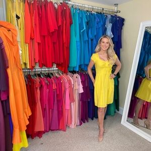 Nanette Lepore, Size 4 yellow dress